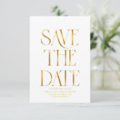 Elegante rote Herbstblätter Herbsthochzeit Save The Date (Stehend Vorderseite)