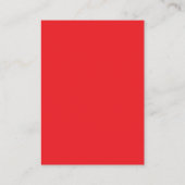 Elegante rote Hochzeitsgeschenkeliste QR-Code Begleitkarte (Rückseite)