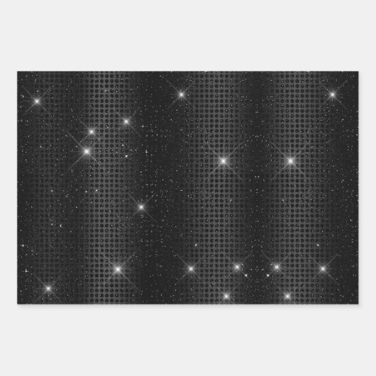 Elegante Rote Imitate Goldkunst Glitzer Marmor Kun Geschenkpapier Set (Vorderseite 3)