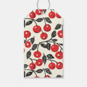 Elegante rote Initialen Geschenkanhänger (Rückseite)