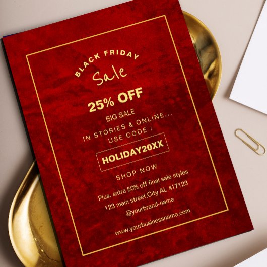 Elegante Rote Kirche Santa Maria delle Grazie Werb Flyer