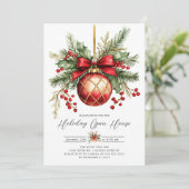 Elegante Rote Kirche von Mario Botta auf dem Monte Einladung (Stehend Vorderseite)