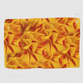 Elegante Rote Kirche von Mario Botta auf dem Monte Golfhandtuch (Horizontal)