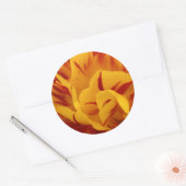 Elegante Rote Kirche von Mario Botta auf dem Monte Runder Aufkleber (Umschlag)