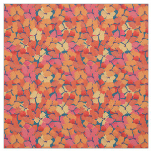 Elegante, rote Klatschmohnblumen auf tiefblauem St Stoff