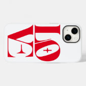 Elegante Rote Liebe Typografie Case-Mate iPhone Hülle (Rückseite (Horizontal))