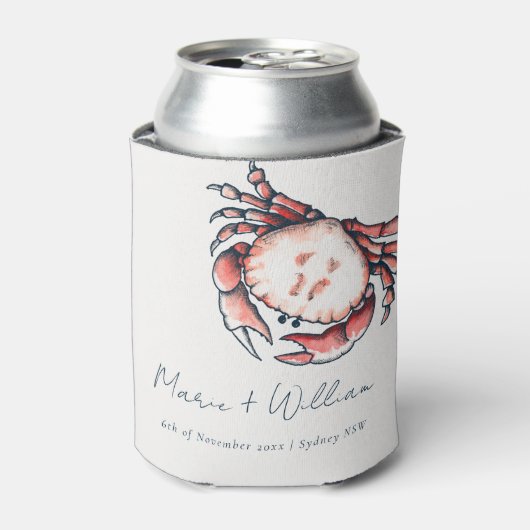 Elegante Rote Marine Unterwasserkrebse Schöne Hoch Dosenkühler (Kanne Vorderseite)