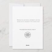 Elegante Rote Ornament Frohe Weihnachten Unternehm (Rückseite)