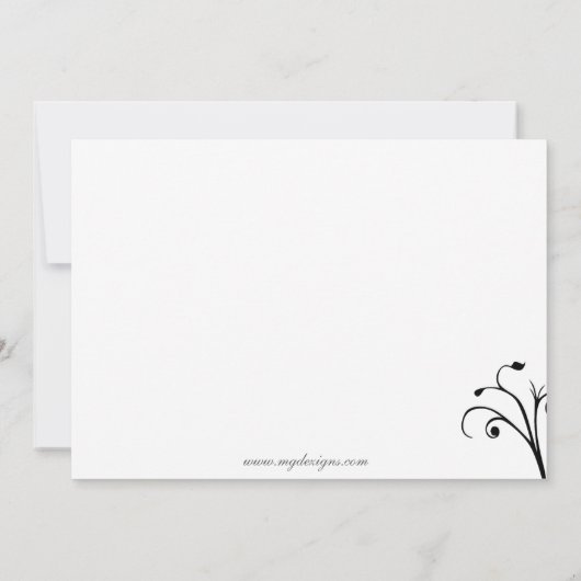 elegante rote Party Einladung (Rückseite)