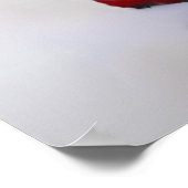 Elegante Rote Rose 28 Tafelübersicht Poster (Ecke)