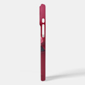 Elegante Rote Rose 3D Floral Phone Case (Rückseite / Links)