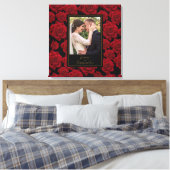 Elegante Rote Rose - Benutzerdefiniertes Foto Leinwanddruck (Insitu (Schlafzimmer))