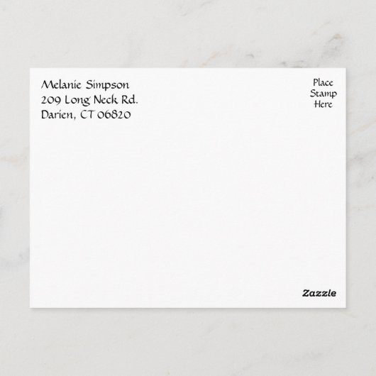 Elegante Rote Rose Blumendusche Einladung Postkarte (Rückseite)