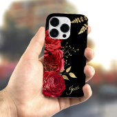 Elegante Rote Rose Case-Mate iPhone Hülle