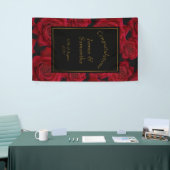 Elegante Rote Rose - Hochzeit Banner (Messeveranstaltung)