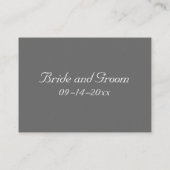 Elegante Rote Rose Hochzeit Platzkarte (Rückseite)