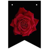 Elegante Rote Rose irgendein Alters-alles Gute zum Wimpelkette (Erste Fahne)