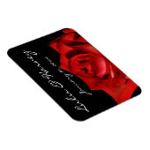 Elegante Rote Rose Personal Magnet (Rechte Seite)