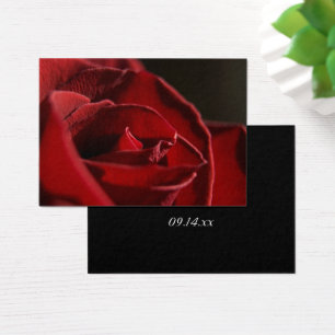 Elegante Rote Rose Vielen Dank Gastgeschenk Hochze