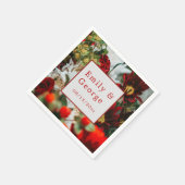 Elegante rote Rosen blühen Blume blumenreiche Hoch Serviette (Ecke)