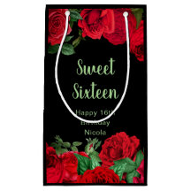 Elegante rote Rosen Blumen Sweet Sixteen