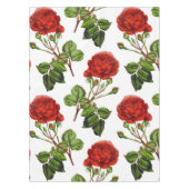 Elegante Rote Rosen Blumenmuster Blume| Tischdecke (Vorderseite)