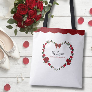 Elegante rote Rosen Geschenk für die Mutter der Br Tasche