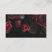 Elegante Rote Rosen Gothic Wedding Registry Begleitkarte (Rückseite)