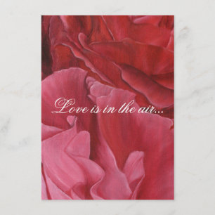 Elegante rote Rosen Hochzeit lädt ein Einladung