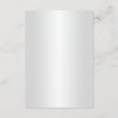 Elegante Rote Rosen Hochzeitsdetails Begleitkarte (Rückseite)