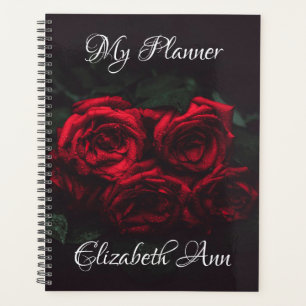 Elegante Rote Rosen Planer