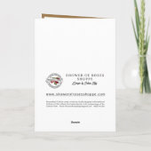 Elegante Rote Rosen Priesterordination Candle Karte (Rückseite)