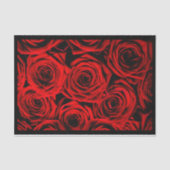 Elegante Rote Rosen Seidenpapier (Vorderseite)
