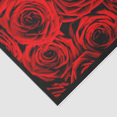 Elegante Rote Rosen Seidenpapier (Ausschnitt)