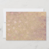 Elegante Rote Rosen sinkende Blätter Rente Einladung (Rückseite)