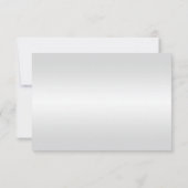 Elegante Rote Rosen Table Platzkarte (Rückseite)