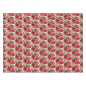 Elegante Rote Rosen Tablecloth Tischdecke (Vorderseite (Horizontal))