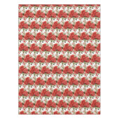 Elegante Rote Rosen Tablecloth Tischdecke (Vorderseite)