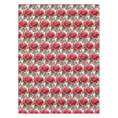 Elegante Rote Rosen Tablecloth Tischdecke (Vorderseite)
