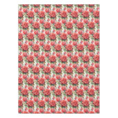 Elegante Rote Rosen Tablecloth Tischdecke (Vorderseite)