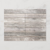 Elegante Rote Rosen zum Jubiläum des Holzglücks Postkarte (Rückseite)