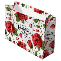 Elegante rote Rosen zum Valentinstag mit karmesinr