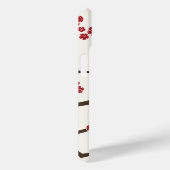 Elegante Rote Sakura Kirchenbronzern Blume Moderne Case-Mate iPhone Hülle (Rückseite / Rechts)