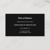 Elegante rote, schwarze und weiße Streifen mit Gol Visitenkarte (Rückseite)