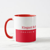 Elegante Rote Tasse (Links)