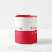 Elegante Rote Tasse (Zentrum)