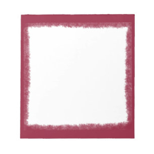 Elegante rote Wasserfarben-Rahmen Notizblock
