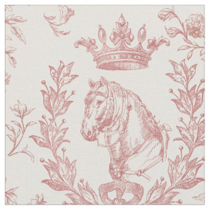 Elegante Rotes Pferd Rote Krone Städtische Badeans Stoff