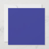 Elegante Royal Blue Border Name Note Card Mitteilungskarte (Rückseite)
