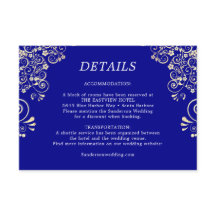 Elegante Royal Blue Gold Hochzeiten Details